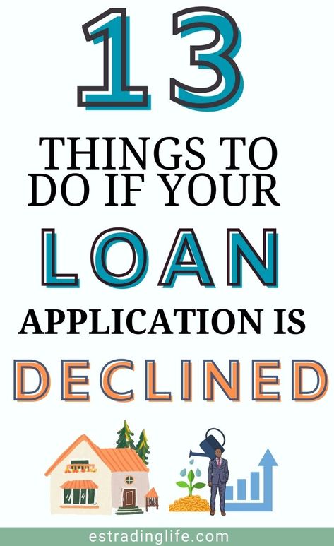 Have you been looking for a loan and your application has been denied? Getting rejected for a personal loan does not mean you cannot borrow money. It simply means the lender did not like what they found in the application. All you have to do right after getting rejected for a loan is to correct the mistake. Check out these 13 things to do when you get denied a personal loan. #loan application #personal loan #loan tips #borrow money //mortgage //mortgage tips // HELOC // home equity loan Home Equity Loan Tips, Getting Rejected, How To Refinance Car Loan, Loans For Poor Credit, Need A Loan, Amortization Schedule, Debt Consolidation Loan, Usda Loan, Improve Credit Score