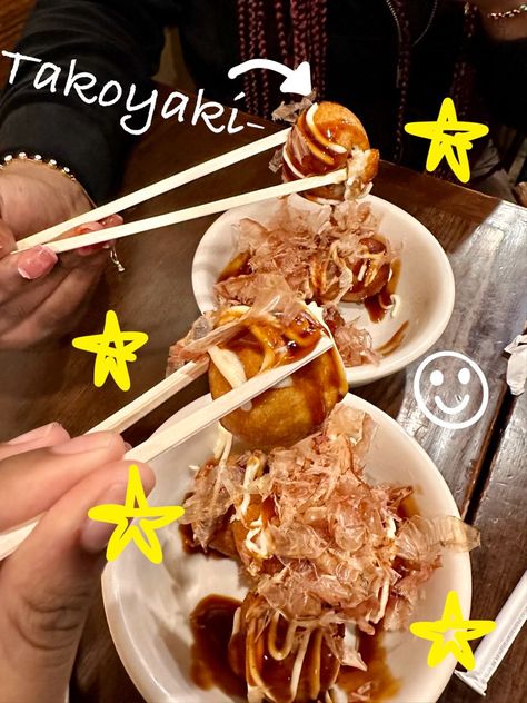 yum Takoyaki Aesthetic, Doodle Aesthetic, Disney Themed Food, Korean Street Food Recipes, Korean Bbq, Sushi Rolls, Food Themes, Food Poster, Korean Food