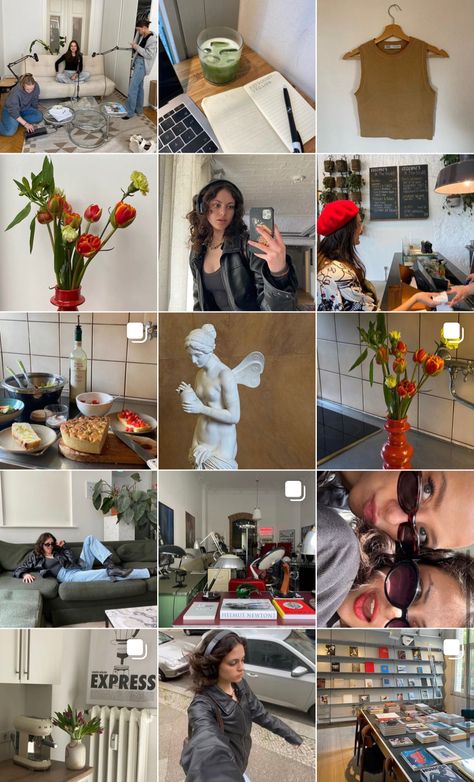 Instagram 2024 Feed, Gen Z Ig Feed, Nyc Aesthetic Instagram Feed, 2024 Instagram Post, No Filter Instagram Feed, Spring Feed Instagram, Artsy Instagram Feed, At Home Instagram Picture Ideas, Instagram Layout Ideas Theme