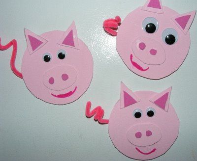 piggy Pink Day Crafts Preschool, Pink Day Activities Preschool Ideas, Pink Day Crafts For Kids, Pink Day Activities Preschool, Muddy Pig Craft, Pancake Craft, Pigs Farm, Animals Games, Crafts Toddlers