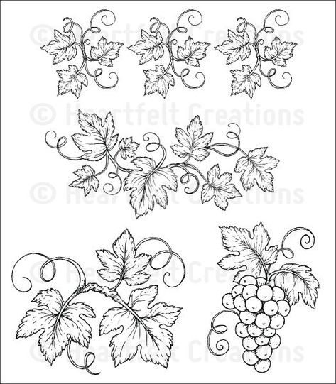 Vine Tattoos, Wood Burning Art, Desenho Tattoo, Heartfelt Creations, Digital Stamps, Pyrography, Glass Painting, Line Drawing, Grape Vines