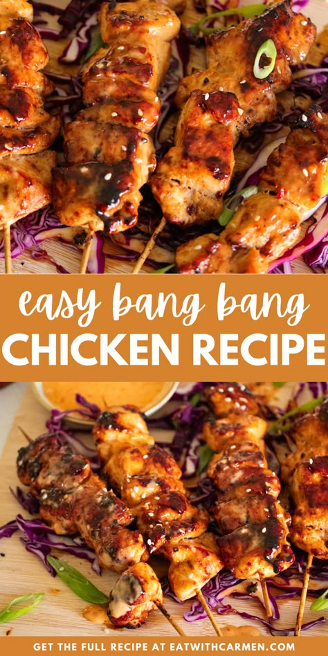 Indulge in the irresistible flavors of Bang Bang Chicken Skewers with this easy and healthy recipe. Perfect for grilling, these Bang Bang chicken skewers are a delightful twist on traditional favorites. Try them with a Bang Bang sauce for a low carb and keto-friendly option, or explore air fryer variations for added crispiness. Discover the deliciousness of Bang Bang chicken skewers from DeliceHub to elevate your next meal! Easy Chicken Tenderloin Recipes, Bang Bang Chicken Skewers, Dinner Fall, Bang Bang Sauce, Braised Kale, Bang Bang Chicken, Chicken Tenderloin Recipes, Keto Diets, Chicken Breast Seasoning