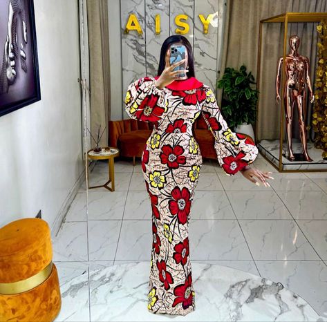 Aisy Ankara Styles, Aisy Fashion, Latest Long Ankara Dress Styles, Long Ankara Dress, Ankara Long Gown Styles For Ladies, Ankara Clothes, Gown Styles For Ladies, African Shirt Dress, Long Ankara Dresses