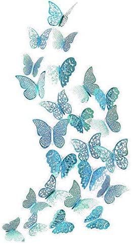 Amazon.com: Cheerland 3D Teal Butterfly Wall Sticker Set Emerald Wedding Table Decoration Metallic Paper Decal for Event Celebration Party Decor Living Room Bedroom Window Showcase Classroom Nursery (Emerald): Arts, Crafts & Sewing Emerald Wedding Table, Blue Teenage Girl Bedroom Ideas, Butterfly Bedroom Ideas Kids, Teal Room Ideas, Teal Room Decor, Teal Rooms, Teenager Room, Teal Butterfly, Butterfly Wall Decals