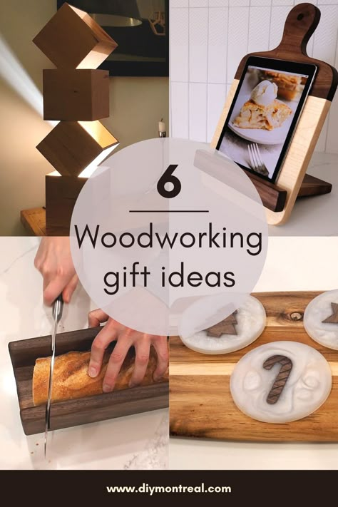 Wood Items To Make And Sell, Small Wooden Projects Diy, Wood Cube Crafts, Creative Wood Projects, Easy Baguette, Wooden Coasters Diy, Woodworking Gift Ideas, Tower Lamp, Woodworking Items That Sell