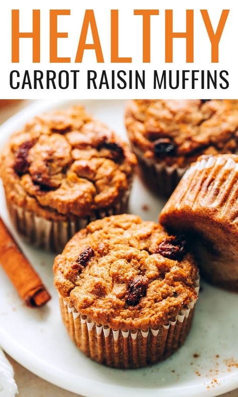 Carrot Raisin Muffins, Healthy Smash Cake, Flax Muffins, Sugar Carrots, Raisin Muffins, Almond Flour Muffins, Almond Muffins, Fresh Carrots, Clean Breakfast