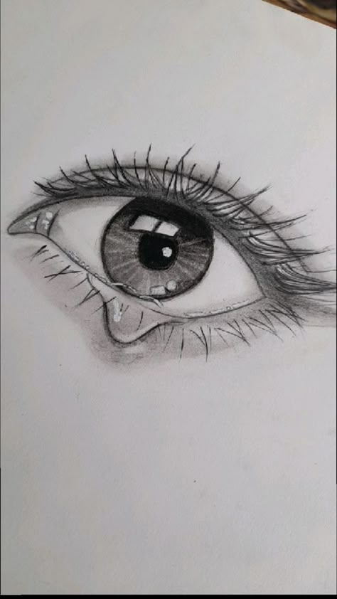 An Eye Drawing Easy, Eye Pencil Drawing Sketches, Doodles And Simple Drawings, Pencil Art Drawings Eyes, Hard Sketches, Pencil Art Drawings Realistic, Eye Drawing Pencil, Drawing Ideas Hard, Cat Eye Drawing