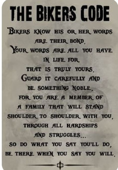 Biker Quotes Inspiration, Brotherhood Quotes, Bikers Prayer, Rider Quotes, Motorcycle Memes, Motorcycle Humor, Harley Davidson Decor, Riding Quotes, Bike Quotes