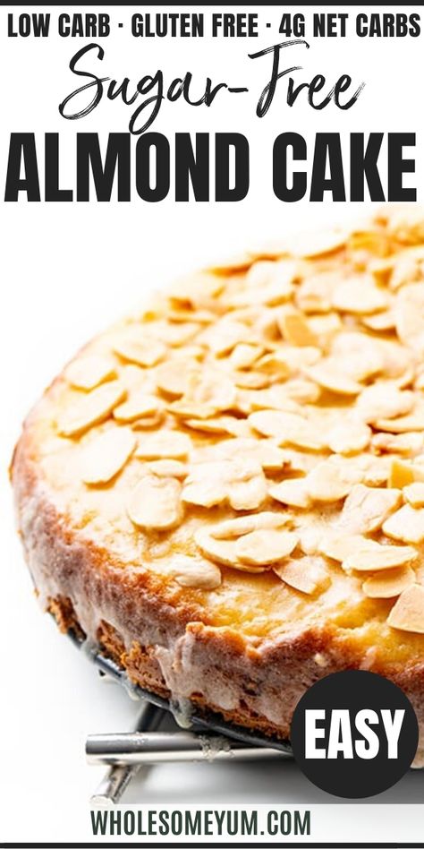 Toasted Almond Cake Recipe, French Almond Cake Recipe, Toasted Almond Cake, French Almond Cake, Almond Flour Baking, Almond Flour Cake, Keto Birthday Cake, Postres Keto, French Almond