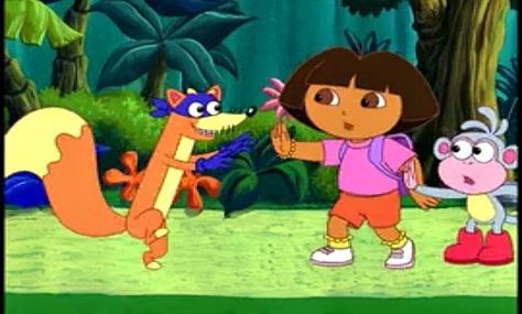 Swiper the Fox Halloween Costume - Dress up as Dora the Explorer's nemesis: that sneaky fox Swiper - isleofhalloween.com Dora Group Costume, Dora The Explorer Costume, Dora Costume, Fox Halloween Costume, Fox Halloween, Halloween Kids Costumes Girls, Fox Costume, Costume Boots, Barbie Coloring Pages