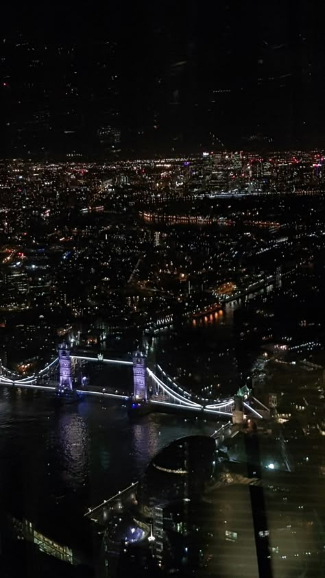 London from the Shard London Core, London City View, City Core, The Shard London, London Nightlife, London Vibes, Pretty Views, Night Skyline, London Dreams