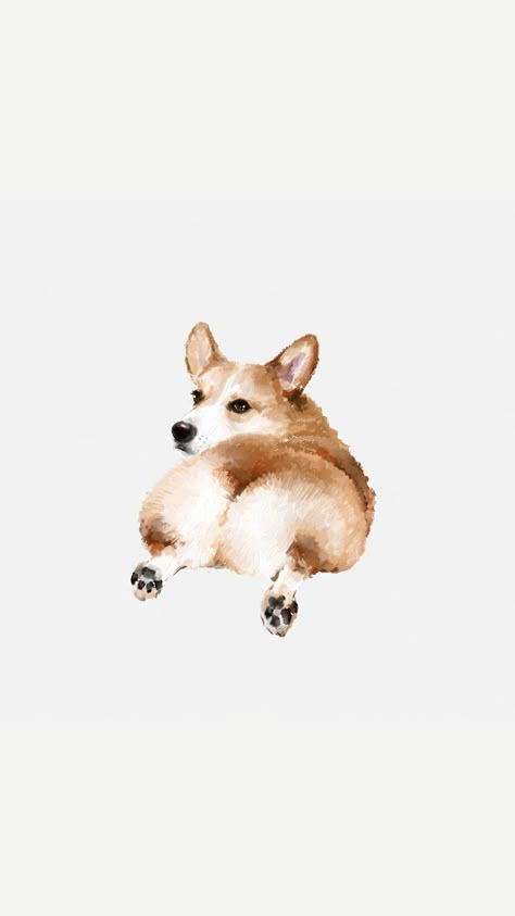 Corgi Wallpaper Iphone, Corgi Illustration, Corgi Wallpaper, Cute Corgi Puppy, Corgi Art, Corgi Mom, Corgi Puppy, Cute Corgi, Animal Wallpaper