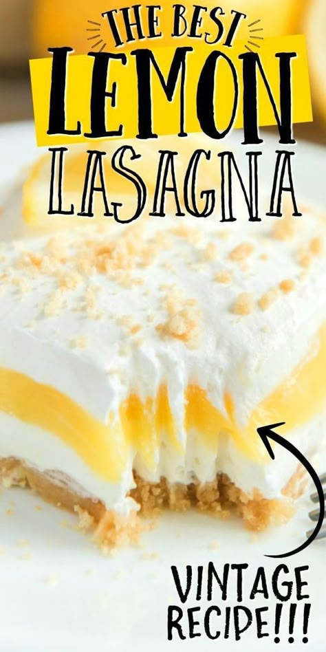 Golden Oreo Crust, Lemon Lasagna, Using Cream Cheese, No Bake Recipes, Recipes Using Cream Cheese, Spaghetti Salad, Golden Oreo, Dessert Oreo, Lemon Dessert