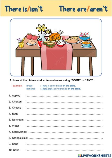 Some Any, Apple Math, Teacher Motivation, English Activities For Kids, Basic Grammar, Preschool Classroom Decor, English Worksheets For Kids, English Lessons For Kids, Classroom Language