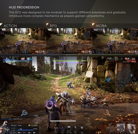 Paragon: UI/UX Design : HUD on Behance Assassins Creed Artwork, Graphic Design Tutorials Learning, Heroes Of The Storm, Game Interface, Game Ui Design, Survival Games, Game Concept Art, Game Concept, Game Inspiration