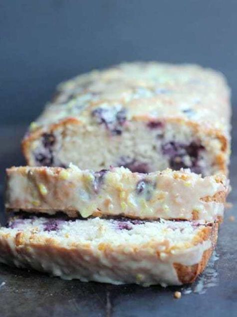 Lemon Quick Bread, Baker Bettie, Lemon And Blueberry, Lemon Blueberry Bread, Sour Cream Recipes, Blueberry Bread, Blueberry Recipes, Quick Bread Recipes, Dessert Bread