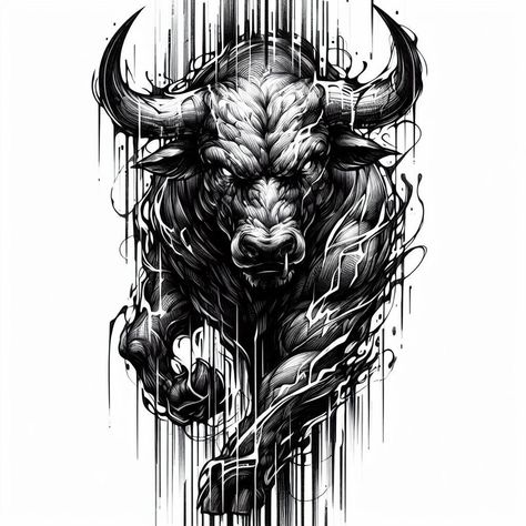 Taurus Bull Tattoos, Shoulder Armor Tattoo, Geisha Tattoo Design, Adventure Tattoo, Dragon Tattoo Art, Armor Tattoo, Bull Tattoos, Taurus Tattoos, Full Arm Tattoos