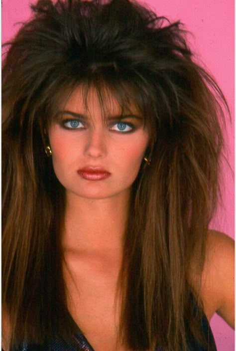 90s Hair Styles, 80s Supermodels, 80s Haircuts, 1980s Makeup And Hair, 80s Big Hair, 80’s Hair, 80s Rock Fashion, 1980s Makeup, 80's Hair