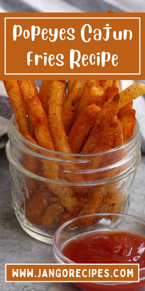 Today I'm going to share with you a Popeyes cajun fries recipe that is extremely delicious. The recipe is simple to make and the result is a nice balance of salty and spicy. #Popeyes #CajunFriesRecipe #recipes Popeyes Spicy Chicken Tenders Recipe, Spicy Fry Seasoning, Popeyes Fries Recipe, Popeyes Fried Shrimp Recipe, Popeyes Cajun Sparkle Recipe, Popeyes Sauce Recipe, Popeyes Seasoning Recipe, Popeyes Mardi Gras Mustard Recipe, Popeyes Cajun Fries Recipe