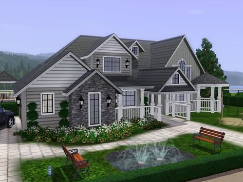 Villa Lora  is large family villa with two floors.  Found in TSR Category 'Sims 3 Residential Lots' Sims 3 Family House, Sims 3 Builds, Sims 3 Houses, Sims3 House, Sims 3 Houses Ideas, Sims 4 Family, Sims Houses, Sims 4 House Building, Family Villa