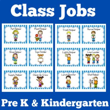 Class Classroom Helpers Jobs | Preschool Kindergarten 1st 2nd GradeOrganize your classroom jobs with this adorable set of class job cards! These 21 different job cards can be used in a pocket chart with clothespins, allowing you to easily rotate the jobs daily. Perfect for Pre-K to K classrooms, these cards foster responsibility and engagement. CLICK HERE TO FOLLOW GREEN APPLE LESSONS! Job Theme For Preschool, Pre K Jobs Classroom Helpers, Job Charts For The Classroom Preschool, Preschool Job Chart Printables Free, Preschool Class Jobs, Classroom Jobs Preschool, Classroom Helpers Chart, Jobs Preschool, Preschool Job Chart