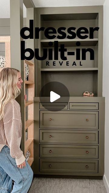 101K views · 5.1K likes | Sarah Merrell on Instagram: "🤎THE BOY’S ROOM BUILT-IN IS DONE!🤎 

I loved this project so much!! My Sarah Flips It journey started with a simple IKEA dresser flip in this same room & I’m so proud of all I’ve learned to get to this point.🥹 YOU CAN TOO! Pick up that drill, do a little each day that scares you, and you’ll be amazed at what you’re capable of! I promise promise! #diy #diyer" Drawers Built Into Wall, Diy Dresser Built In, Dresser Flip, Dresser Flips, Office Redo, Built In Dresser, Ikea Dresser, Boy’s Room, Spare Room