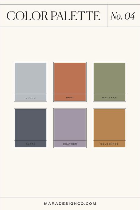 Color Palette No. 04 - MARA Brand Identity Colors, Marketing Colors, Sensory Rooms, Bridesmaid Colors, Wedding Color Inspiration, Color Palette Design, Color Crush, Holiday Colors, Soothing Colors