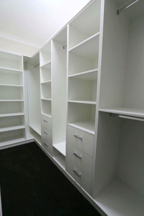 walk in closet 6x10 - Yahoo Image Search Results Main Bedroom Cupboard Ideas, Built In Robe Layout, Built In Robe Ideas, Small Walk In Robe Layout, Walk In Cupboard Ideas, Small Walk In Robe Ideas, Walk In Robes Ideas Layout, Small Walk In Robe, Ensuite And Walk In Robe Layout