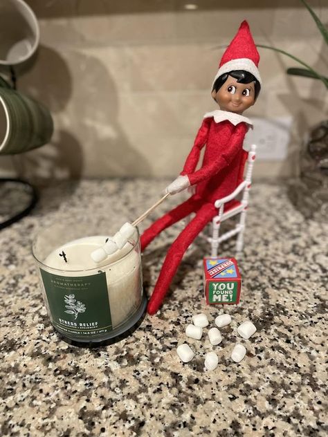 Your Elf on the Shelf ideas | Hiiii!  | Facebook Cute Elf On The Shelf Ideas For Kids Fun, Elf Oh The Shelf Idea, Elf On Da Shelf Ideas, Elf On The Shelf Not Coming Back Ideas, Cute Elf On The Shelf Ideas Creative, Girl Elf On Shelf Ideas, Easy But Fun Elf On The Shelf Ideas, Eld In The Shelf Ideas Easy, Elf Ideas First Day