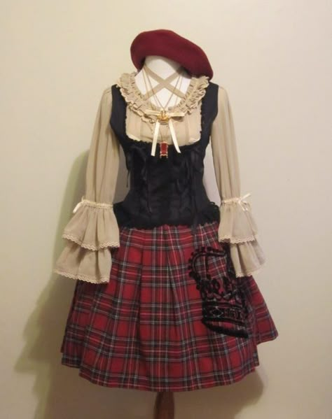 Otome Kei Outfits, Otome Kei Fashion, Otome Fashion, Otome Kei, Crown Embroidery, Diesel Punk, Heck Yeah, Mori Girl, A Skirt