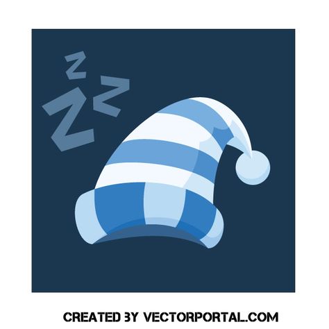 Sleeping cap vector clip art Cap Drawing, Sleeping Cap, Sleep Hat, White Cloth, Night Cap, Childhood Education, Free Vectors, Creative Commons, Early Childhood