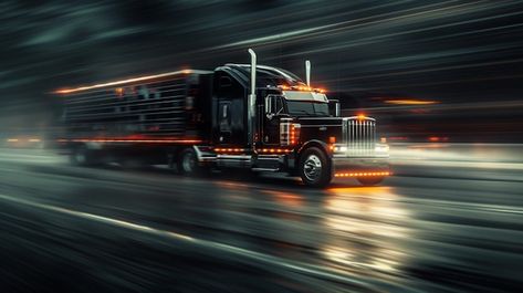 Photo photo of a semi truck driving on a... | Premium Photo #Freepik #photo Trucks Wallpaper, Truck Photography, Truck Driving, Video Mockup, Event Food, Semi Truck, Photo Photo, A Bridge, Cartoon Clip Art