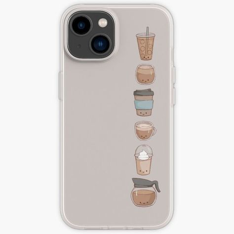 Handmade Phone Case Painted, Kawaii Products, To Go Cup, Coffee Pack, Handmade Phone Case, Phone Cover Design, Coffee Theme, Cup A, Sticker Packs