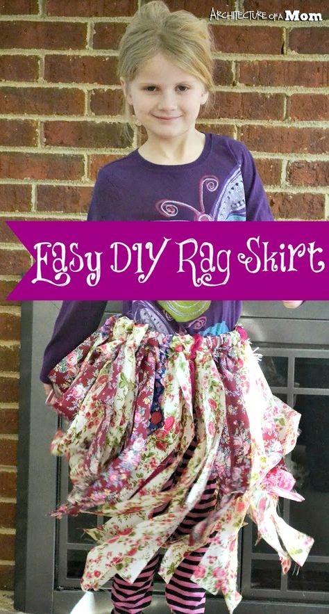 Easy DIY Rag Skirt Fairy Skirts, Revamp Clothes, Rag Skirt, Skirt Diy, Fairy Skirt, Diy Skirt, Diy Fashion Clothing, Upcycle Clothes, Crafts Diy