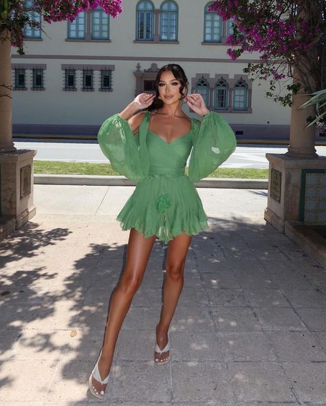 Our Gaia Mini Dress in Pistachio as seen on @monicascassi www.chiclefrique.com Pistachio Dress, Summer Holiday Outfits, Online Fashion Stores, Online Clothing Stores, Online Womens Clothing, Holiday Outfits, Fashion Store, Pretty Outfits, Dress Up