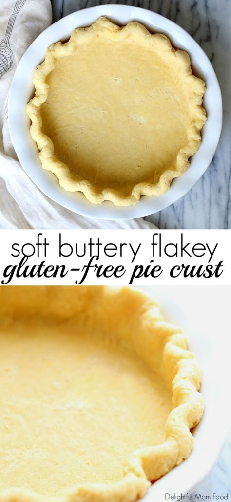 Gluten Free Quiche, Gluten Free Pie Crust, Gluten Free Pastry, Pie Crust Recipe, Gluten Free Thanksgiving, Postre Keto, Gluten Free Pie, Flaky Pie Crust, Gluten Free Sweets