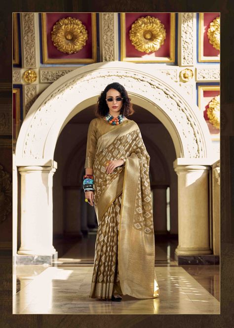 Beautifully Designed & Latest In Trends Women's Ethnic Saree Which is Made From Tissue silk, Has Fancy Border & Available In Set Of Attractive Colors. This Saree Comes with Matching Tissue silk Blouse Piece. It Can Be Worn To Festive Occasions Or Party, Marriage Occasion Wherever You Want To Flaunt Your Style With This Outfit. This Saree Would Add Elegance To Your Look. Tissue Sarees, Tissue Silk Saree, Tissue Saree, Organza Sarees, Banarasi Silk Saree, Kanjivaram Sarees, Caramel Brown, Organza Saree, Silk Sarees Online