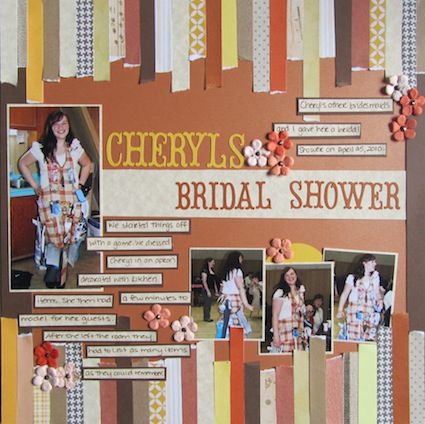 Cheryl's Bridal Shower - Scrapbook.com Bridal Shower Scrapbook Layouts, Bridal Scrapbook, Wedding Layouts, Shower Photos, Bridal Shower Scrapbook, Wedding Scrapbook Pages, Scrapbook Wedding, Wedding Scrapbooking, Kids Scrapbook