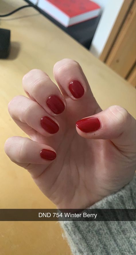 Dnd Winter Berry, Dnd Nails, Cranberry Nails, Nails Maroon, Winter Berry, Maroon Nails, September Nails, October Nails, Nails Red