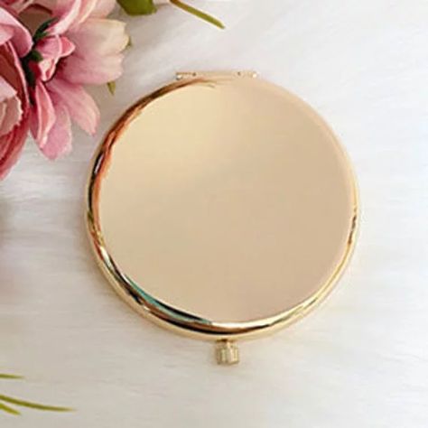 HunyLondonUK Pocket Mirror Pocket Mirror Aesthetic, Bridesmaid Mirror, Keychain Images, Gold Everything, Compact Mirror Personalized, Portable Mirror, Silver Bridesmaid, Earring Kit, Magnifying Mirror