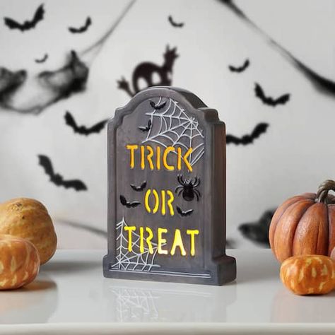 Tomb Sweet Tomb, Halloween Products, Halloween Graveyard, Halloween Tombstones, Ceramic Decoration, Christmas Accents, Flickering Lights, Creepy Halloween, Seasonal Gifts