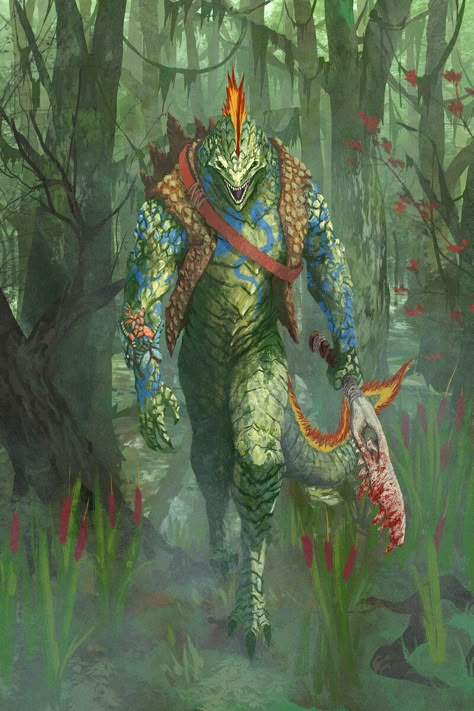 Dnd Lizardfolk Barbarian, Dnd Character Backstory Ideas, Dnd Character Backstory, Lizardfolk Barbarian, Character Backstory Ideas, Lizardfolk Dnd, Dnd Lizardfolk, Lizardfolk Art, Barbarian Druid