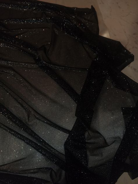 Black Fabric Aesthetic, Black Aesthetic Fashion, Tulle Clothes, Black Fabrics, Black Mesh Fabric, Hip Hop Costumes, Black Satin Fabric, Garment Fabric, Fantasy Gowns