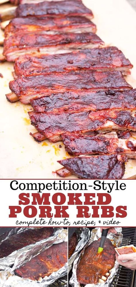 321 Smoked Ribs, Smoked Pork Spare Ribs, 3 2 1 Ribs, Smoked Pork Recipes, Smoked Pork Tenderloin, Smoked Pork Shoulder, Smoked Pork Loin, Smoked Pork Ribs, Pork Spare Ribs