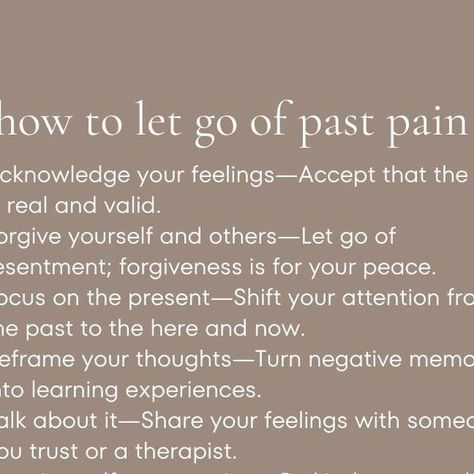 Personal Growth • Self-Help • Self-Improvement on Instagram: "Hey friends! 🌻 letting go of past pain. 💔 It's not easy, I know. But we can't let our past define us and hold us back. So here's a little reminder for you to let go and move forward. 🚀 Remember, you deserve happiness and healing. Don't let anyone or anything keep you from it. ❤️   #letgo #pastpain #moveforward #healing #selflove #growth #mindfulness #forgiveness #selfcare #mentalhealth #positivevibes #selfacceptance #lettinggo #happiness #journey #strength #youareenough #empowerment #believeinyourself #liveinthemoment #spreadlove #gratitude #breathe #loveyourself #innerpeace #keepgoing" Healing And Letting Go Quotes, Letting Go Of Guilt Quotes, Let Go Of The Past Quotes, Guilt Quotes, Letting People Go, Acceptance Quotes, Past Quotes, Letting Go Quotes, Learning To Let Go