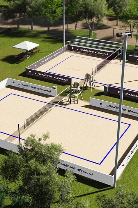 Volleyball Court Backyard, Tennis Court Backyard, Tennis Court Design, Sports Training Facility, Beach Football, Sports Facility Architecture, Volleyball Beach, Sand Volleyball, Beach Volleyball Court