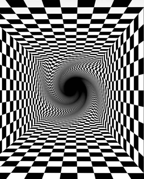 Image Illusion, Optical Illusion Paintings, Illusion Paintings, Optical Illusion Drawing, Optical Illusion Wallpaper, Illusion Drawings, Trippy Visuals, Cool Optical Illusions, Optical Art