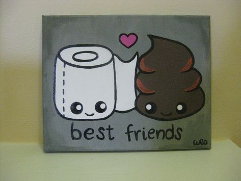 Friends Painting Canvases, Painting For Best Friend Canvases, Cool Easy Canvas Paintings, Easy Paintings For Best Friends, Easy Paintings For Friends, Mini Canvas Art For Friends, Cute Painting Ideas For Best Friend, Small Canvas Art For Best Friend, Friendship Canvas Painting Ideas