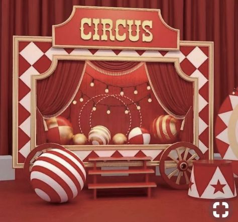 Circus Background, Circus Birthday Party Theme, Circus Vintage, Vintage Circus Party, Halloween Circus, Circus Decorations, Circus Theme Party, Kids Carnival, Carnival Themed Party