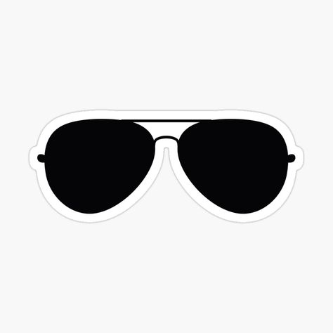 Get my art printed on awesome products. Support me at Redbubble #RBandME: https://www.redbubble.com/i/sticker/Aviator-Sunglasses-Black-Glasses-by-VogelsangPP/62282943.EJUG5?asc=u Glasses Sticker, Sunglasses Sticker, Shading Drawing, Black Aviator Sunglasses, Black Glasses, Aviator Glasses, Kids Sunglasses, Black Sunglasses, Cricut Svg